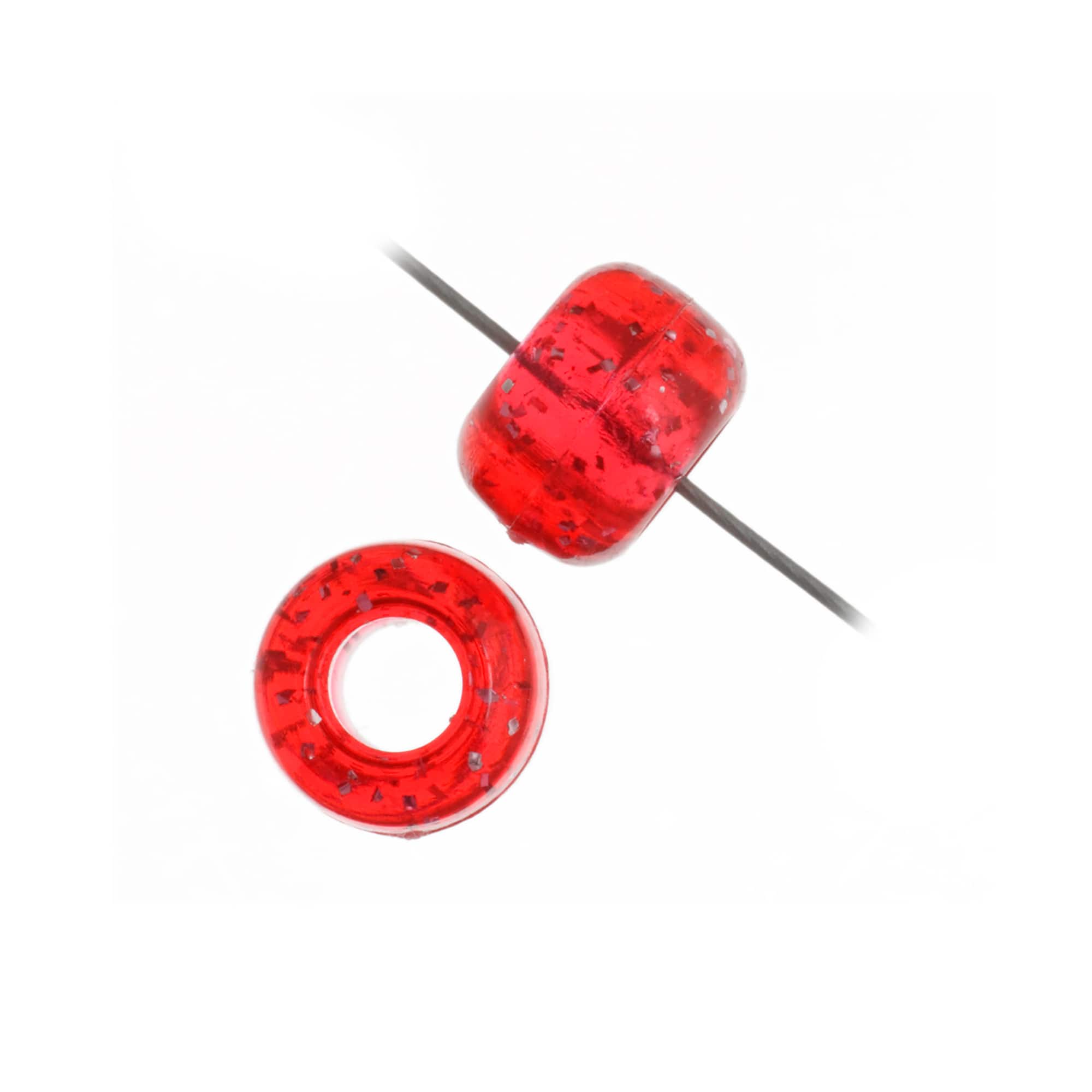 John Bead 9mm Sparkle Pony Beads, 1,000ct